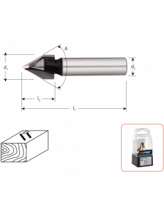 HM V-GROEFFREES 60°, SILVER-LINE, D2=8 / ø11 HM V-GROEFFREES 60°, SILVER-LINE, D2=8 / ø11