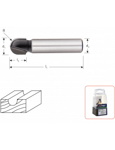 HM HOLPROFIELFREES, SILVER-LINE, D2=8 / ø12,7 HM HOLPROFIELFREES, SILVER-LINE, D2=8 / ø12,7