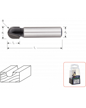 HM HOLPROFIELFREES, SILVER-LINE, D2=8 / ø12,7 HM HOLPROFIELFREES, SILVER-LINE, D2=8 / ø12,7