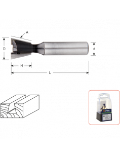 HM ZWALUWSTAARTFREES 15°, SILVER-LINE, D2=8 / ø14,3 HM ZWALUWSTAARTFREES 15°, SILVER-LINE, D2=8 / ø14,3