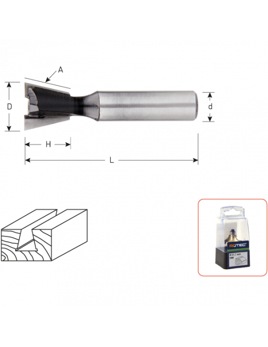 HM ZWALUWSTAARTFREES 15°, SILVER-LINE, D2=8 / ø14,3 HM ZWALUWSTAARTFREES 15°, SILVER-LINE, D2=8 / ø14,3