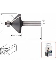 HM FASEFREES 45°, LAGER, SILVER-LINE, D2=8/ ø31,8 HM FASEFREES 45°, LAGER, SILVER-LINE, D2=8/ ø31,8
