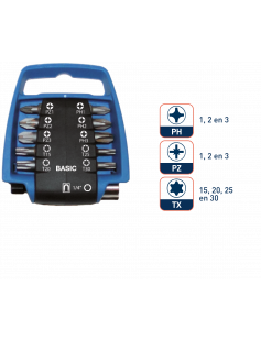 BIT-SET BASIC INCL. BITH., BITS PH, PZ EN TX, 13-DLG BIT-SET BASIC INCL. BITH., BITS PH, PZ EN TX, 13-DLG