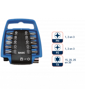 BIT-SET BASIC INCL. BITH., BITS PH, PZ EN TX, 13-DLG BIT-SET BASIC INCL. BITH., BITS PH, PZ EN TX, 13-DLG