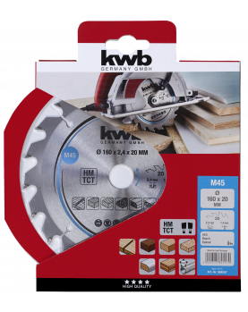 CIRKELZAAGBL. HM 160X20 45M