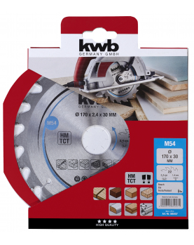 CIRKELZAAGBL. HM 170X30 54M