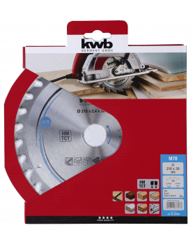 CIRKELZAAGBL. HM 210X30 78M