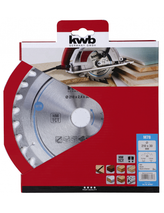 CIRKELZAAGBL. HM 210X30 78M CIRKELZAAGBL. HM 210X30 78M