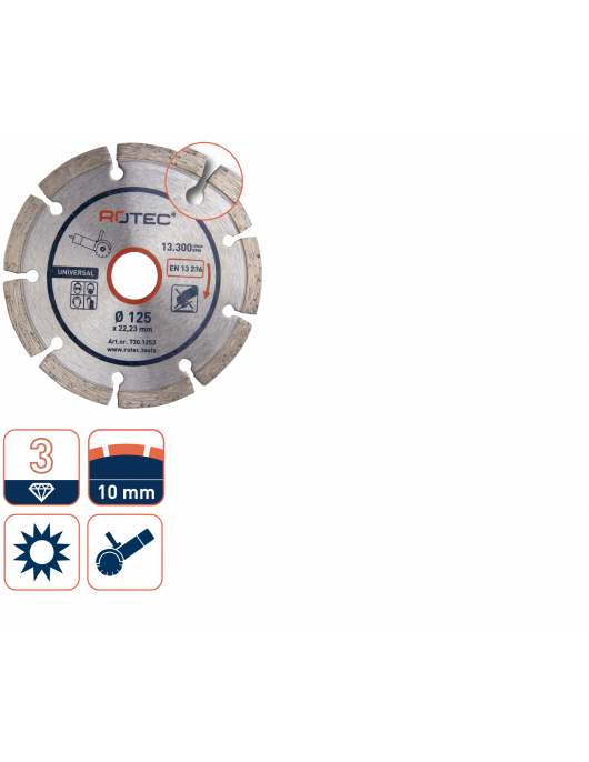 DIAMANTZAAGBLAD 'UNIVERSEEL OPTI-LINE', ø115X2,0Xø22,2