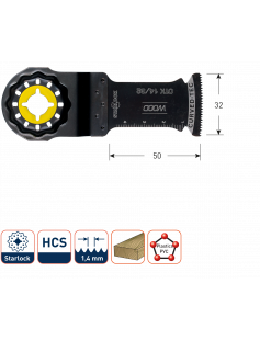 OTK 14/32 STARLOCK INVALZAAGBLAD HOUT 32X50