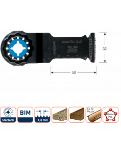 OTK 13/32BI STARLOCK INVALZAAGBLAD HOUT/METAAL 32X50