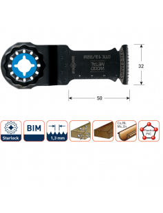 OTK 13/32BI STARLOCK INVALZAAGBLAD HOUT/METAAL 32X50