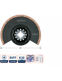 OS 85K3 STARLOCK SEGMENTZAAGBLAD HM-RIFF &#248;85