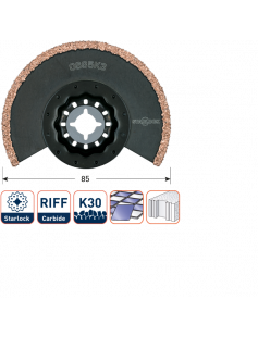 OS 85K3 STARLOCK SEGMENTZAAGBLAD HM-RIFF &#248;85