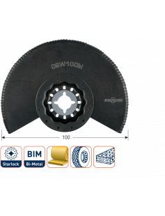 OSW 100BI STARLOCK SEGMENTZAAGBLAD GEKARTELD &#248;100