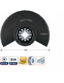 OSW 100BI STARLOCK SEGMENTZAAGBLAD GEKARTELD ø100