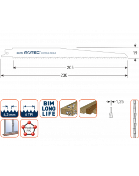 RECIPROZAAGBLAD RC270 / S1111DF RECIPROZAAGBLAD RC270 / S1111DF