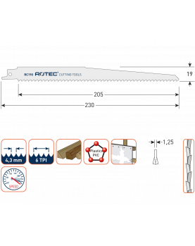 RECIPROZAAGBLAD RC190 RECIPROZAAGBLAD RC190