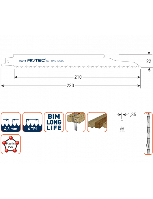 RECIPROZAAGBLAD RC310 RECIPROZAAGBLAD RC310