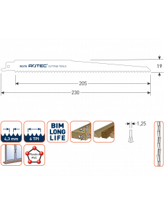 RECIPROZAAGBLAD RC270 / S1111DF RECIPROZAAGBLAD RC270 / S1111DF