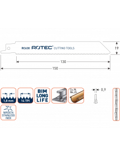 RECIPROZAAGBLAD RC630 / S922BF RECIPROZAAGBLAD RC630 / S922BF