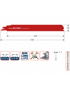 RECIPROZAAGBLAD RC430 / S1126CHF RECIPROZAAGBLAD RC430 / S1126CHF