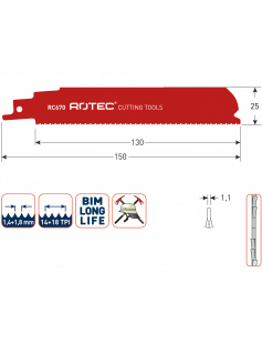 RECIPROZAAGBLAD RC670 / S926BEF RECIPROZAAGBLAD RC670 / S926BEF