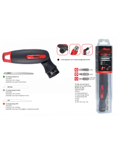 SET 10-DELIG MET HANDGREEP, RECIPRO & BITS SET 10-DELIG MET HANDGREEP, RECIPRO & BITS