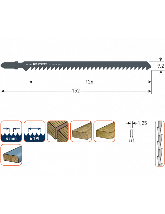 DECOUPEERZAAGBLAD DC340 / T344D DECOUPEERZAAGBLAD DC340 / T344D