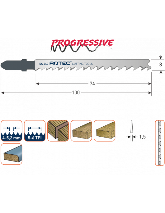 DECOUPEERZAAGBLAD DC240 / T101D DECOUPEERZAAGBLAD DC240 / T101D