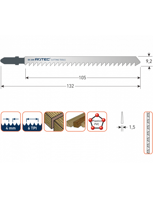 DECOUPEERZAAGBLAD DC230 DECOUPEERZAAGBLAD DC230
