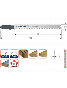 DECOUPEERZAAGBLAD DC200 / T101B DECOUPEERZAAGBLAD DC200 / T101B