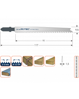 DECOUPEERZAAGBLAD DC140 / T234X DECOUPEERZAAGBLAD DC140 / T234X