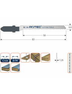 DECOUPEERZAAGBLAD DC120 / T101AO DECOUPEERZAAGBLAD DC120 / T101AO