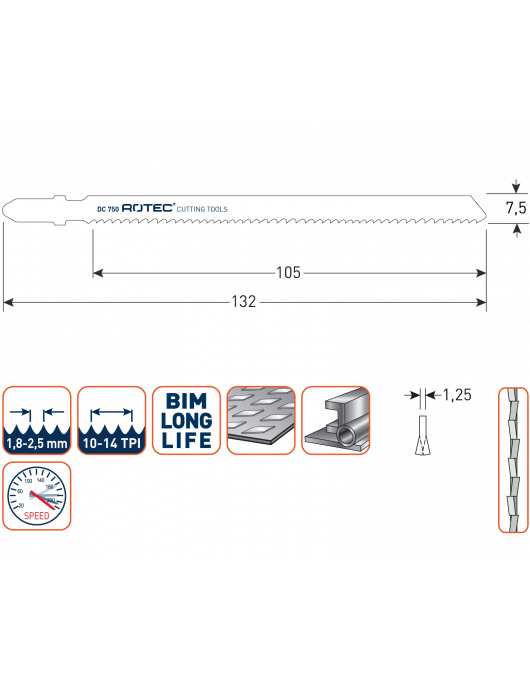 DECOUPEERZAAGBLAD DC750 DECOUPEERZAAGBLAD DC750