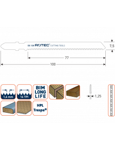 DECOUPEERZAAGBLAD DC130 / T101AIF DECOUPEERZAAGBLAD DC130 / T101AIF