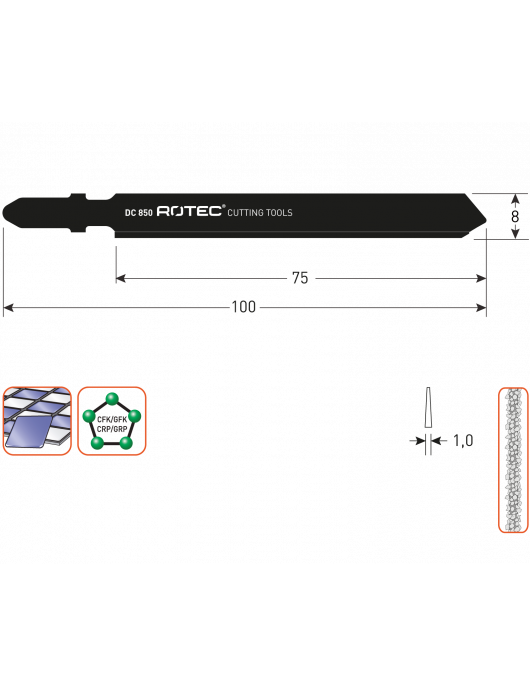 DECOUPEERZAAGBLAD DC850 / T130RIFF DECOUPEERZAAGBLAD DC850 / T130RIFF
