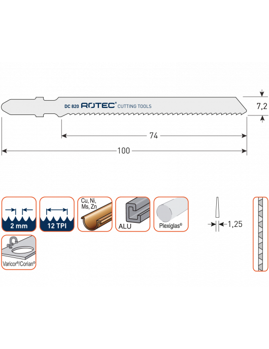 DECOUPEERZAAGBLAD DC820 / T102BF DECOUPEERZAAGBLAD DC820 / T102BF