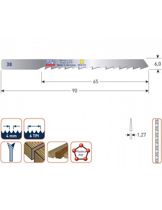 DECOUPEERZAAGBLAD 38 / FEIN63503082010 DECOUPEERZAAGBLAD 38 / FEIN63503082010