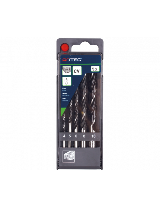 HOUTSPIRAALBORENSET '235', 5-DLG, ø4-10 HOUTSPIRAALBORENSET '235', 5-DLG, ø4-10