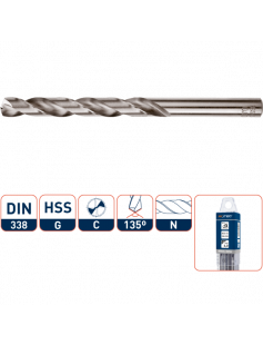 SPIRAALBORENSET '105', DIN 338, TYPE N, 170-DLG ø1-10 SPIRAALBORENSET '105', DIN 338, TYPE N, 170-DLG ø1-10