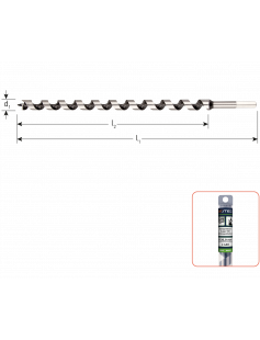 SLANGENBOOR, SILVER-LINE, ø10X385/460 SLANGENBOOR, SILVER-LINE, ø10X385/460