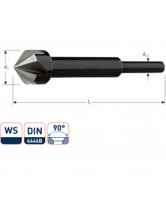 WS VERZINKBOOR DIN 6444 B VOOR HOUT, ø12 WS VERZINKBOOR DIN 6444 B VOOR HOUT, ø12