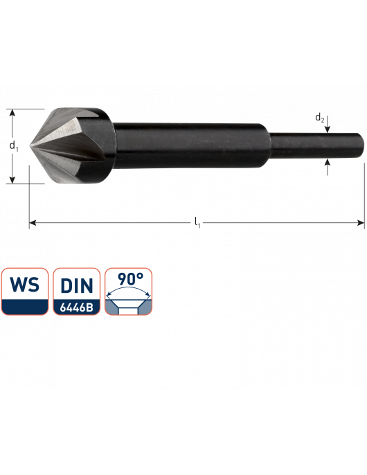 WS VERZINKBOOR DIN 6444 B VOOR HOUT, ø12 WS VERZINKBOOR DIN 6444 B VOOR HOUT, ø12