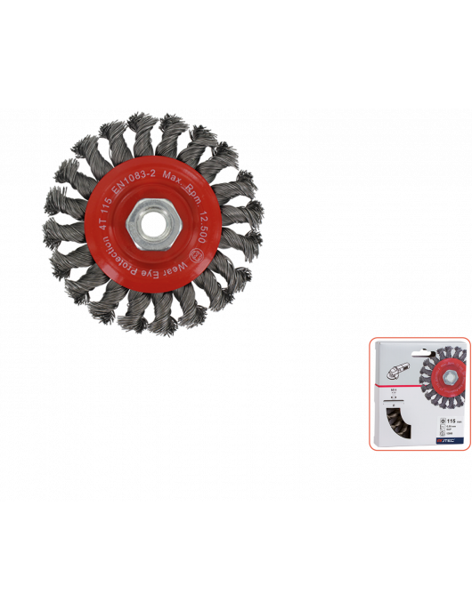 RONDBORSTEL, GETORDEERD STAALDRAAD, M14, ø115X0,50 RONDBORSTEL, GETORDEERD STAALDRAAD, M14, ø115X0,50