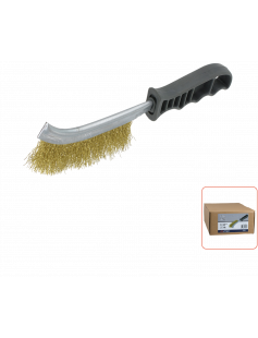 HANDBORSTEL, GEGOLFD MESSINGDRAAD, 265X28X0,30 HANDBORSTEL, GEGOLFD MESSINGDRAAD, 265X28X0,30