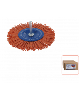 RONDBORSTEL OP STIFT ø6, NYLONDRAAD K80, ø100X1,2 RONDBORSTEL OP STIFT ø6, NYLONDRAAD K80, ø100X1,2