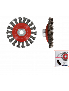 KEGELBORSTEL, GETORDEERD STAALDRAAD, M14, ø100X0,50 KEGELBORSTEL, GETORDEERD STAALDRAAD, M14, ø100X0,50