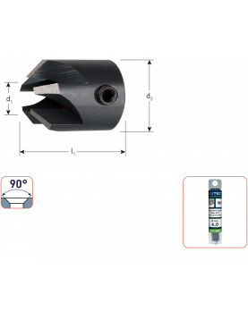 WS OPSTEEKVERZINKBOOR 90°, ø5 WS OPSTEEKVERZINKBOOR 90°, ø5