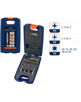 SCHROEFVERWIJDERBIT- EN BITHOUDER-SET OPTI-LINE 17-DLG. SCHROEFVERWIJDERBIT- EN BITHOUDER-SET OPTI-LINE 17-DLG.